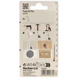 Kép 2/5 - Fischer Fast&amp;Fix fehér SB-kártya 8db