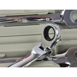 Kép 6/6 - Keltin K00106 racsnis csillag-villáskulcs készlet, 8-19 mm, 12db