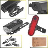 Kép 1/11 - Keltin K02311 Első és hátsó USB kerékpárlámpa készlet, IP54