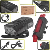 Kép 1/11 - Keltin K02313 Vízálló kerékpár lámpa USB töltéssel, IPX4 védelem