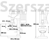 Kép 2/8 - Einhell BT-BD 501 Oszlopos Fúrógép