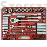 Kép 2/2 - Professional Genius Dugókulcs Készlet 1/4" és 1/2" 87db-os / AC-2487