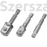 Kép 1/2 - Genius adapter Bitbefogás -> 1/4" és 3/8" és 1/2" átalakító 3db-os BE-2343P