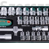 Kép 3/3 - Jonnesway S04H4728S Profi Dugókulcs Készlet 1/2" 28db-os