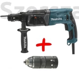 Kép 1/3 - Makita HR2470T fúró- vésőkalapács SDS-Plus (+Tokmány) 780W 2,4J 