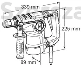 Kép 2/3 - Makita HR2810 Fúró- Vésőkalapács SDS-Plus / 800W / 2,9J