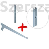 Kép 2/3 - Polctartó konzol falisínhez, fehér, 15cm