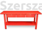 Kép 2/3 - Munkapad, Szerelőasztal - Satupad három fiókos 200x64cm (TSC79111)