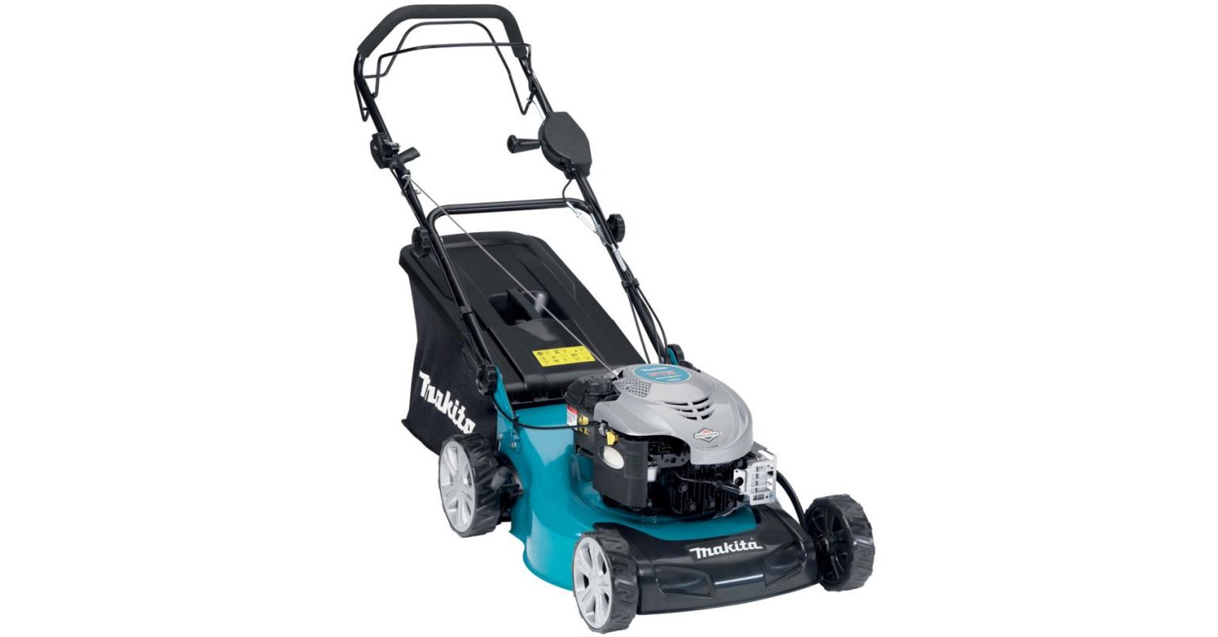 Makita PLM4612 Benzines Fűnyíró Önjáró 190cm3 / 5,5LE / 46cm ...