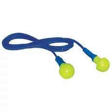 3M E.A.R. Push-In Corded füldugó, gomba alakú, nagy védelmi képességű, Snr 38dB, zöld-kék, 100db