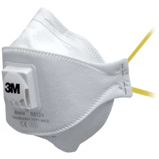 3M 9312+ Aura FFP1 NR D szelepes részecskeszűrő maszk, fehér, 10db 