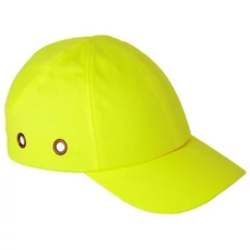 Coverguard baseball sapka fejvédővel, HI-VIZ sárga 