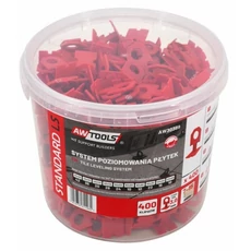 AWTools burkolat szintező klipsz, 7-15mm, 3mm, 400db