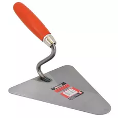 AWTools kőműves kanál fa markolattal, háromszög, 22cm