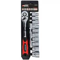 Awtools dugókulcs készlet racsnis hajtókarral, 1/2&quot;, 10-24mm, 12db