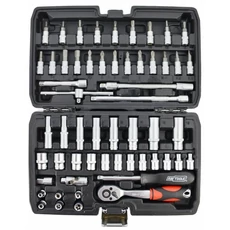 Awtools dugókulcs készlet racsnis hajtókarral, 1/4", 56db
