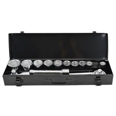 AWTools dugókulcs készlet racsnis hajtókarral, 3/4", 22-50mm, 14db