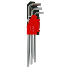 AWTools imbuszkulcs készlet, kétvégű, hosszú, 1.5-10mm, 9db