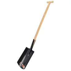 AWTools T90 ásó fa nyéllel, szegecselt, T-markolat, 1.2m, 28x24cm