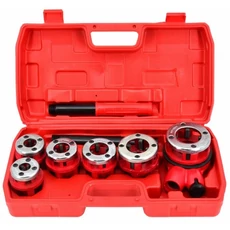 AWTools csőmenetmetsző készlet, 1/4"-1.1/4", 8db