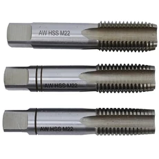 AWTools kézi menetfúró készlet, M8x1.25mm, 3db