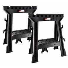 AWTools szerelőbak, összecsukható, műanyag, 450kg, 82x69x35mm, 2db