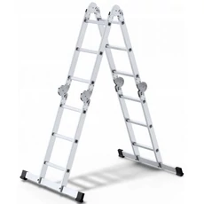 AWTools létra, csuklós, alumínium, 150kg, 4x3 fok