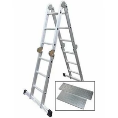 AWTools univerzális létra-állvány, alumínium, 150kg, 4x3 fok, 2.9m