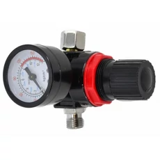 AWTools nyomáscsökkentő manométerrel, 0-12bar, 1/4&quot;