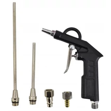 AWTools lefúvató pisztoly hosszabbító fejekkel, 2.5-22cm, 1/4"