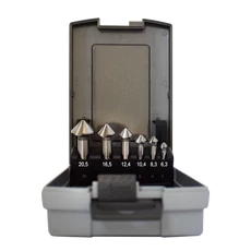Abraboro HSS-TIN köszörült kúpos süllyesztő készlet,  6 részes