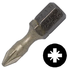 Abraboro Supra-Tin bithegy, 1/4", PZ1x25mm