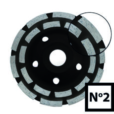 Abraboro gyémántszemcsés betoncsiszoló, No.2, 115x22.23mm