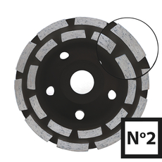 Abraboro gyémántszemcsés betoncsiszoló, No.2, 115x22.23mm
