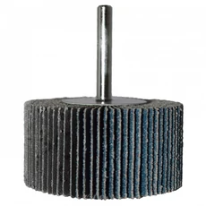 Abraboro cirkon lamellás csiszolókerék fémhez, csapos P40, 40x20x6mm