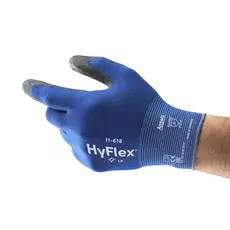 Ansell Hyflex 11-618 munkavédelmi kesztyű, kék-fekete, 10