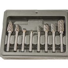 Astro turbómaró készlet keményfémhez, kereszt fogazás, 1/4", 8db