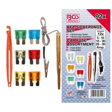 BGS-8124 Gépjármű biztosítékkészlet, standard 92 darabos