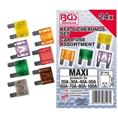 BGS-8127 Biztosíték készlet maxi 24 részes