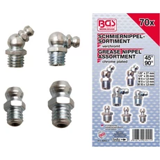 BGS-8065-1 70-piece Grease Fitting Assortment, Metric / coll