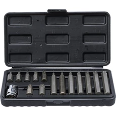 BGS-5040 Torx behajtófej készlet, külső hatszögletű kulcsnyílású hajtás 10mm (3/8") 15 darabos