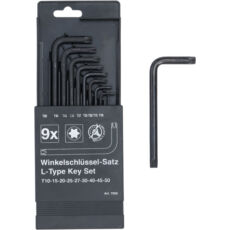 BGS-7959 Derékszögű kulcs készlet, T-profil (Torx) T10-T50, 9 darabos