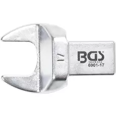 BGS-6901-17 Villásfej nyomatékkulcshoz, 17mm (befogó 14x18mm)