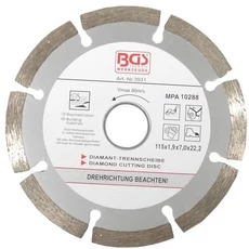 BGS-3931 Gyémánttárcsa szegmenses 115 mm