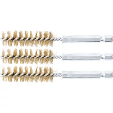 BGS-3078-14-M Sárgaréz kefe, 14mm (1/4" befogás) 3 részes