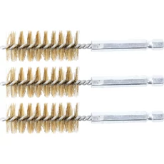 BGS-3078-19-M Sárgaréz kefe, 19mm (1/4" befogás) 3 részes