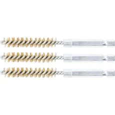 BGS-3078-9-M Sárgaréz kefe, 9mm (1/4" befogás) 3 részes