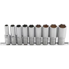 BGS 2223 hosszított dugókulcs készlet, 10-24mm, 1/2", 9db