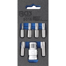 BGS-5016 Torx csavarhúzó-behajtófej készlet 10mm (3/8&quot;) 7 darabos