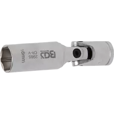 BGS-2985 Csuklós dugófej izzítógyertyához, 10mm (3/8”) 16mm